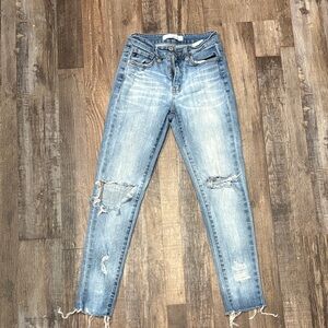 KanCan Light Blue Distressed Skinny Jeans